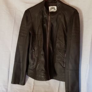 Faux Leather Moto Jacket